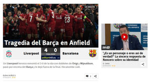 Da 'hecatombe' e 'tragédia' do Barcelona ao 'milagre' do Liverpool: as reações da imprensa internacional