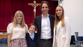 Filho de Nuno Gomes fez primeira comunhão