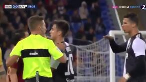 Cristiano Ronaldo pegou-se com Florenzi e lembrou ao médio da Roma a sua altura