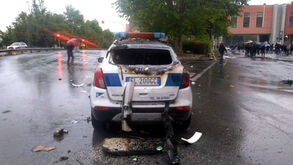 Adeptos da Lazio em confrontos com a polícia antes da final da Taça de Itália