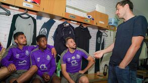 Iker Casillas visitou o plantel do FC Porto