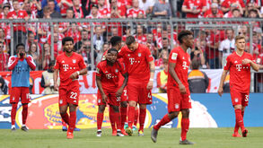 Renato Sanches marcou no jogo do título do Bayern Munique e celebrou em grande