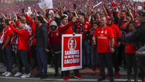 «Samaris, dá-me os teus calções»: a tarja com Coentrão que tem feito furor na Luz