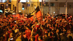 Um milhar festeja título na rotunda da Boavista no Porto