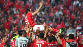 Jonas emocionado e Fejsa não ficou atrás