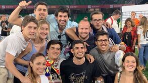 Portugueses 'invadiram' festa da Taça do Rei: Gonçalo Guedes levou família e amigos