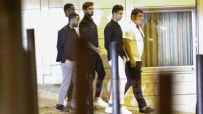 Cristiano Ronaldo animado em saída de amigos