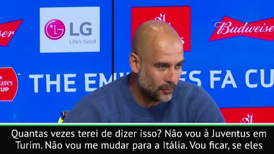 Treinador do Manchester City deixa bem clara a sua posição