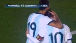 Os dois golos de Messi na goleada da Argentina frente à Nicarágua