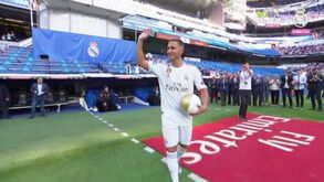 Loucura no Santiago Bernabéu: 50 mil para ver a apresentação de Hazard