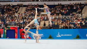Ginástica acrobática portuguesa soma nova prata em Minsk