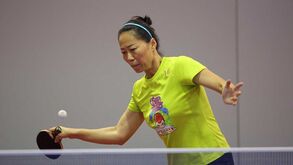 Fu Yu vence alemã por 4-3 e está nas meias do ténis de mesa nos Jogos Europeus