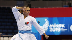 Patrícia Esparteiro de bronze no karaté (kata) nos Jogos Europeus