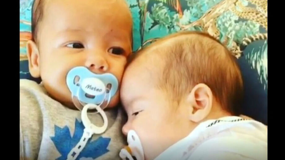 Irmã do craque assinala desta forma o segundo aniversário de Eva e Mateo