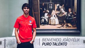 João Félix assinou por sete temporadas com o Atlético Madrid