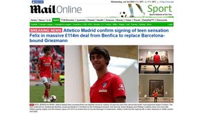 'Parece um Bola de Ouro': Transferência milionária de João Félix já corre o Mundo