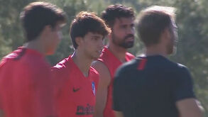 João Félix já trabalha às ordens de Simeone