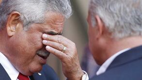 Vieira não escondeu a emoção junto ao túnel e também chorou