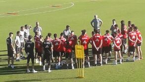 Benfica realiza primeiro treino nos EUA
