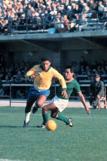 Garrincha - Jogador brasileiro assumiu vício do álcool e tabaco desde os 10 anos. Morreu devido à bebida