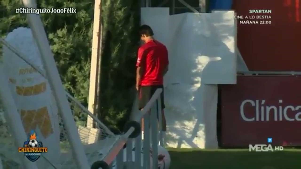 Espanhóis apanharam João Félix a urinar no treino do At. Madrid e até já  lhe dão alcunhas