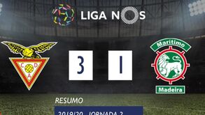O resumo do Aves-Marítimo (3-1)