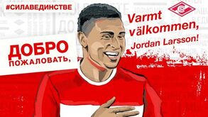 Jordan Larsson assina pelo Spartak Moscovo e quer deixar sombra do pai Henrik