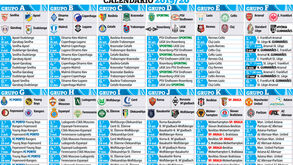 O calendário da fase de grupos da Liga Europa