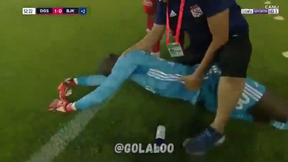 Mamadou Samassa, guardião do Sivasspor, foi levado de urgência para o Hospital