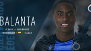 Balanta é reforço do Club Brugge, chega do Basileia