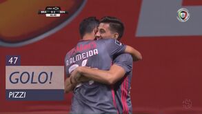 Benfica entra a todo o gás na 2.ª parte: Pizzi marca logo no reatamento