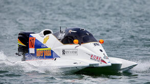 Duarte Benavente na luta pelo título mundial de motonáutica em Fórmula 2