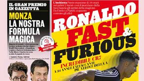 «Ronaldo, fast and furious»: imprensa italiana rendida à velocidade de CR7 aos 34 anos