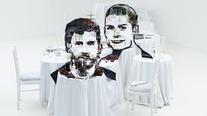 Cristiano Ronaldo e Messi 'juntos' à mesa na Lituânia