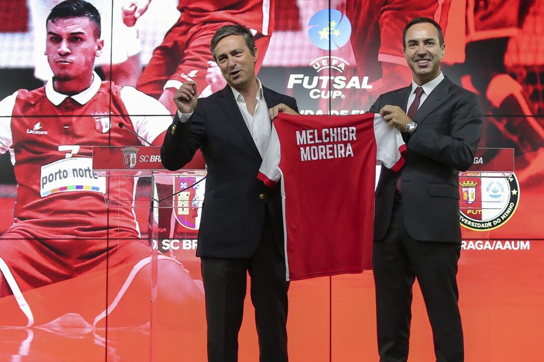 Melchior Moreira (Associação Turismo do Porto e Norte de Portugal)  António Salvador (Sp Braga)