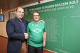 Surpresa: Paulo Gama, com Paulo Gomes, saudou os jornalistas durante a visita