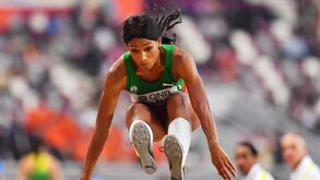 O salto que colocou Patrícia Mamona na final do triplo