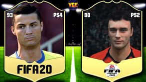 A incrível evolução do rosto de Cristiano Ronaldo no FIFA ao longo dos anos