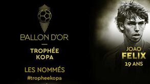 João Félix entre os candidatos à Bola de Ouro 'dos mais novos'