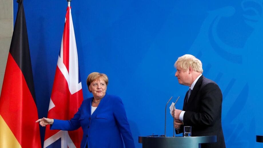 Angela Merkel Boris Johnson