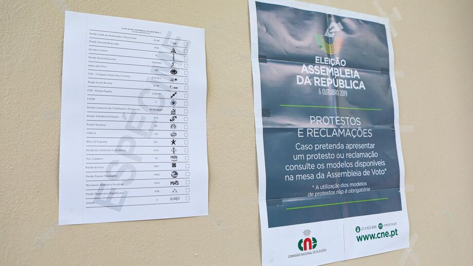 voto eleições legislativas 2019