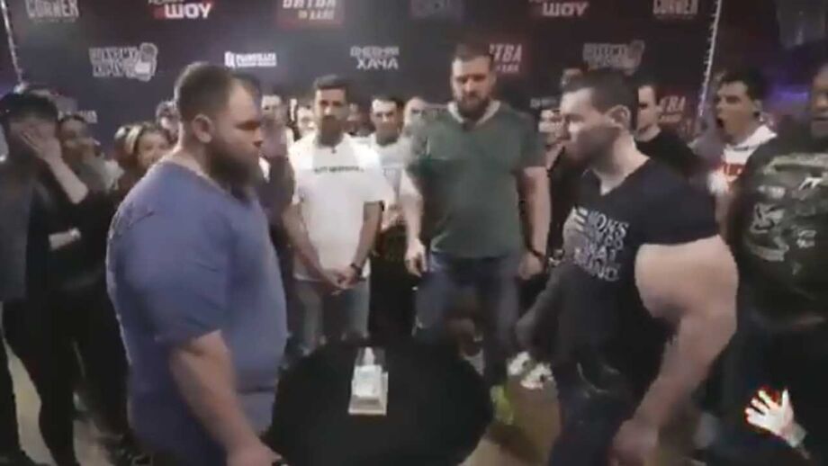 Kirill Tereshin, conhecido por Popeye russo - por ter injetado no ano passado Synthol, substância que gera falsa impressão de crescimento muscular