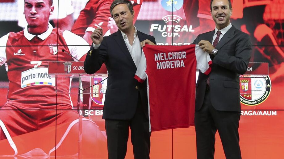 Melchior Moreira (Associação Turismo do Porto e Norte de Portugal)  António Salvador (Sp Braga)