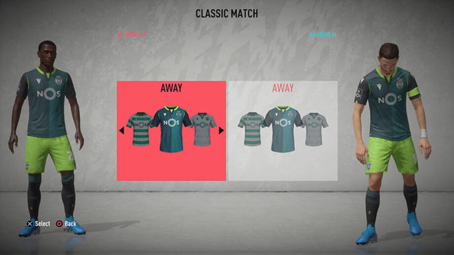 Sporting (alternativo) - 'O equipamento alternativo do ano passado era incrível; um esforço futurístico que se revelou bastante popular entre os jogadores de FIFA 19. Felizmente que produziram outra obra de arte para 2019/20, mantendo desta forma o estatuto de equipa mais bem vestida de Portugal'