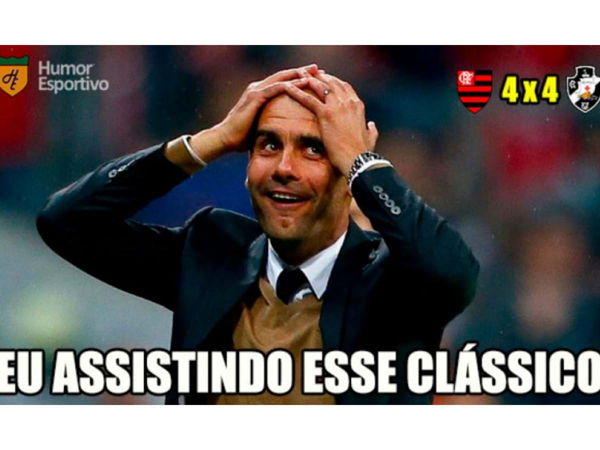 Até Guardiola foi chamado aos memes do jogo louco entre Flamengo e