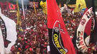 Imagens impressionantes: adeptos do Flamengo incansáveis no apoio à equipa