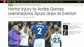 Da CNN ao 'The Australian': imprensa mundial chocada com lesão de André Gomes