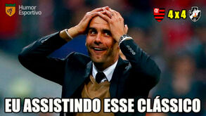 Até Guardiola foi chamado aos memes do jogo louco entre Flamengo e Vasco da Gama 