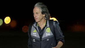 As imagens da chegada do Flamengo a Lima