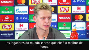 Bola de Ouro: Frenkie de Jong prefere o colega Messi ao compatriota Van Dijk